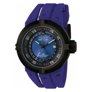 Bracelet de montre Invicta 0837.01 Caoutchouc Bleu
