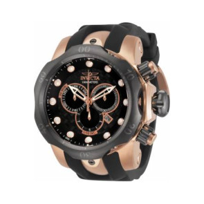 Invicta bracelet de montre 0361 Reserve Silicone Noir 26mm
