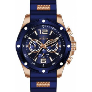 Bracelet de montre Invicta 39990 Caoutchouc Bleu