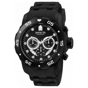 Bracelet de montre Invicta 16986.01 Caoutchouc Noir