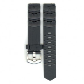 Bracelet de montre Tag Heuer CA1214 / BT0700 Caoutchouc Noir 18mm
