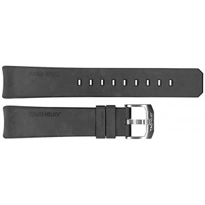 Bracelet de montre Tag Heuer WK111A/0 / BT0702 Caoutchouc Noir 20mm