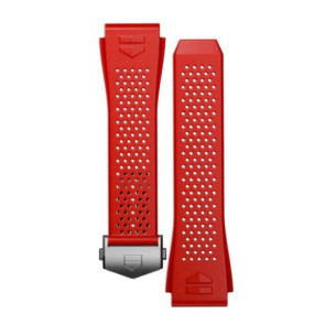 Bracelet de montre Montre intelligente Tag Heuer BT6230 Caoutchouc Rouge