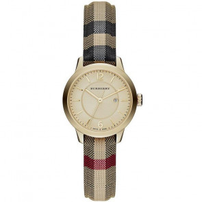 Bracelet de montre Burberry BU10104 Cuir/Textile Multicolore 14mm