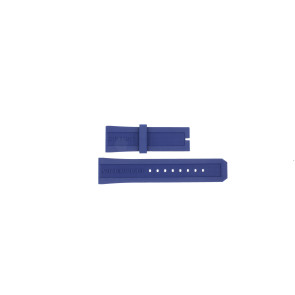 Bracelet de montre Burberry BU7711 / BU7714 Caoutchouc Bleu 24mm