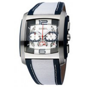 Bracelet de montre Seiko BW0221 Cuir Blanc 21mm