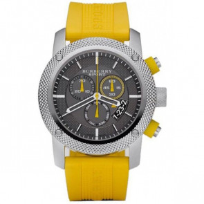 Bracelet de montre Burberry BU7712 Silicone Jaune