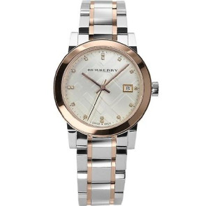 Bracelet de montre Burberry BU9127 Acier Bicolore 18mm