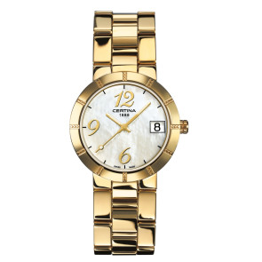 Bracelet de montre Certina C009.210.33.112.00 Acier Plaqué or 18mm