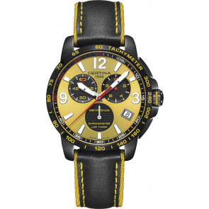 Bracelet de montre Certina C0344533636700A / C600020871 Cuir Noir 20mm