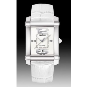 Bracelet de montre C4283 Cuir Blanc 22mm