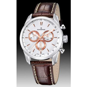 Bracelet de montre Candino C4408/1 Cuir Brun 22mm