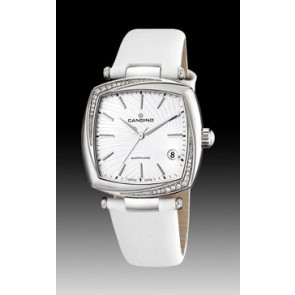 Bracelet de montre Candino C4484-1 Cuir Blanc