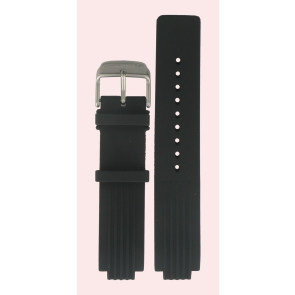 Bracelet de montre Certina C603007326 Caoutchouc Noir 12mm