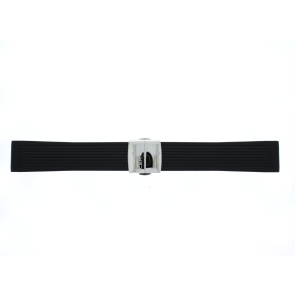 Bracelet de montre Certina C603019574 / C0144101705100A / C0144171705100A Caoutchouc Noir 22mm