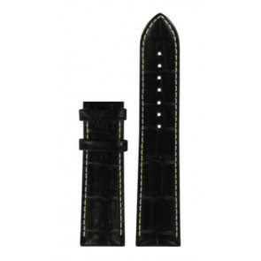 Bracelet de montre Certina C0016471603700 / C610018855 Cuir Noir 22mm