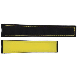 Bracelet de montre Tag Heuer CAY218A / FC6361 Nylon Noir 21.5mm