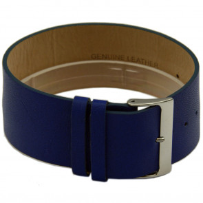Bracelet de montre Universel CCC.1036 / Z036 Cuir Bleu 28mm