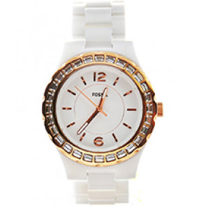 Bracelet de montre Fossil CE1068 Céramique Blanc 20mm