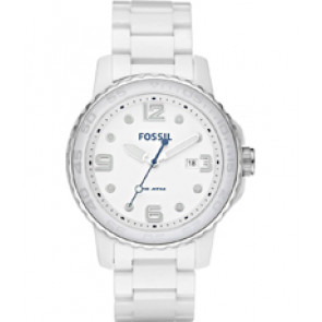 Bracelet de montre Fossil CE5009 Céramique Blanc 22mm