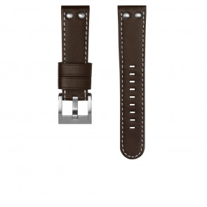 Bracelet de montre TW Steel CEB110 Cuir Brun foncé 22mm
