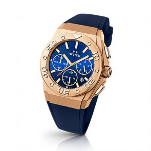 Bracelet de montre TW Steel CEB5010 Silicone Bleu 22mm