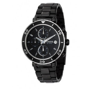 Bracelet de montre Fossil CH2579 Acier inoxydable Noir 20mm