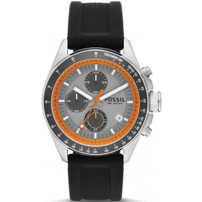 Bracelet de montre Fossil CH2900 Silicone Noir 22mm