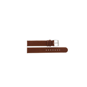 Bracelet de montre D401G Cuir Brun 14mm + coutures brunes