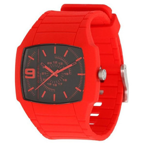Bracelet de montre (Combinaison bracelet + cas) Diesel DZ1351 Silicone Rouge 28mm