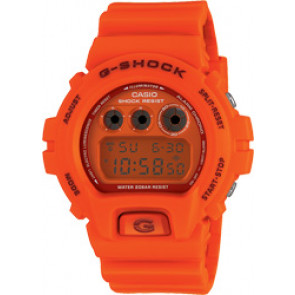 Bracelet de montre Casio DW-6900MM / GW-M5610MR / 10635867 Plastique Orange 16mm