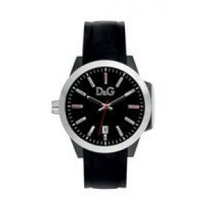 Dolce & Gabbana bracelet de montre DW0745 Caoutchouc Noir 22mm