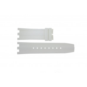 Bracelet de montre Dolce & Gabbana DW0763 / F360006007 Caoutchouc Blanc 27mm