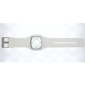 Bracelet de montre (Combinaison bracelet + cas) Diesel DZ1321 Plastique Blanc 35mm
