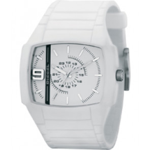Bracelet de montre Diesel DZ1383 Silicone Blanc 28mm