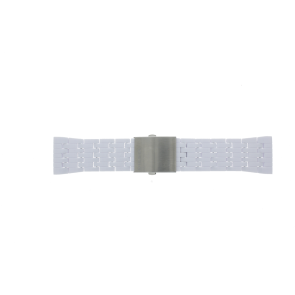Bracelet de montre Diesel DZ1461 Plastique Blanc 28mm