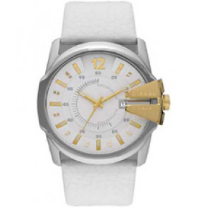 Bracelet de montre Diesel DZ1476 Cuir Blanc 27mm