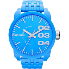 Bracelet de montre Diesel DZ1575 Plastique Bleu 28mm