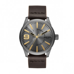 Bracelet de montre Diesel DZ1843 Cuir Brun foncé 24mm