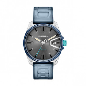 Bracelet de montre Diesel DZ1868 Silicone Bleu 22mm