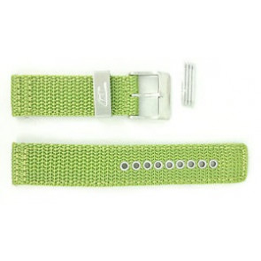 Diesel bracelet de montre DZ2051 Textile Vert 21mm + coutures vertes
