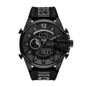 Bracelet de montre Diesel DZ4593 Caoutchouc Noir 26mm