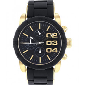 Bracelet de montre Diesel DZ5322 Acier/Silicone Noir 22mm