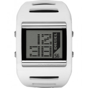 Bracelet de montre (Combinaison bracelet + cas) Diesel DZ7224 Silicone Blanc 40mm
