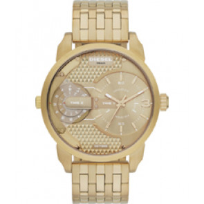 Bracelet de montre Diesel DZ7306 Acier inoxydable Plaqué or 22mm