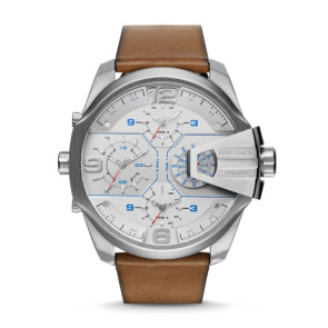 Bracelet de montre Diesel DZ7374 Cuir Cognac 28mm