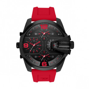 Bracelet de montre Diesel DZ7466 Caoutchouc Rouge 28mm