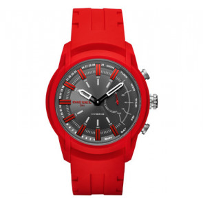 Bracelet de montre Diesel DZT1016 Silicone Rouge 19mm