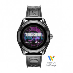 Bracelet de montre Montre intelligente Diesel DZT2018 Plastique Gris 22mm
