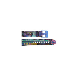 Bracelet de montre Montre intelligente Diesel DZT2023 / Printed Plastique Multicolore 22mm